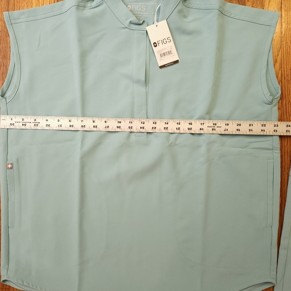 FIGS Womens Scrub Set Size Small Sea Glass Rafaela Oversized Zamora Jogger NEW - Picture 6 of 7